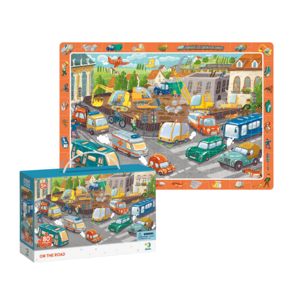 Puzzle “Atenție pe drum”, seria Observation, 80 elem.