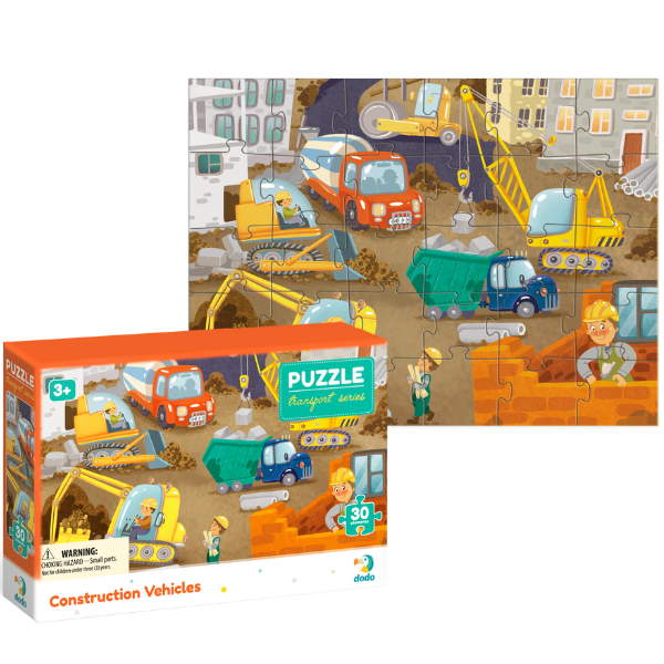 Puzzle “La șantier de construcții”, 30 elem.