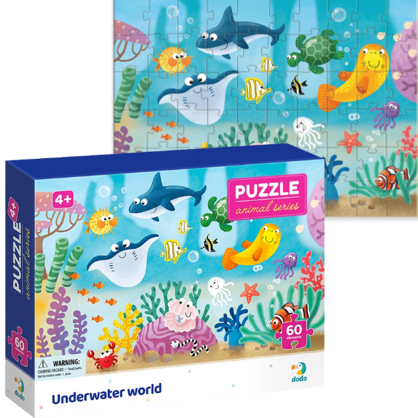 Puzzle “Lumea subacvatică”, seria Animale, 60 elem.