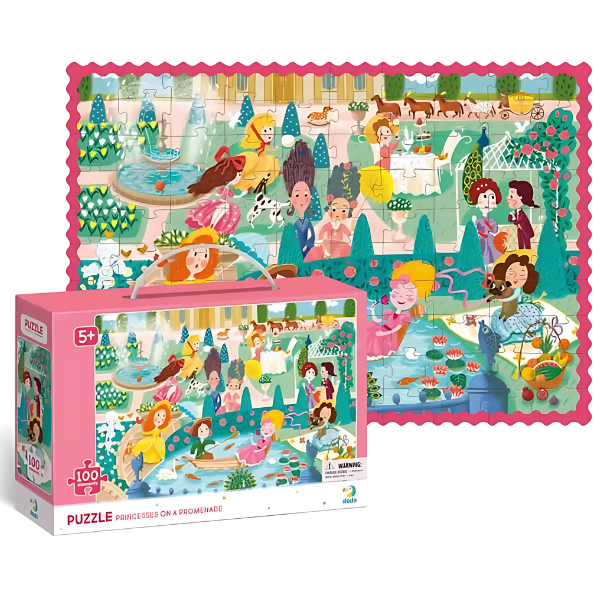 Puzzle “Prințese la plimbare”, 100 elem.