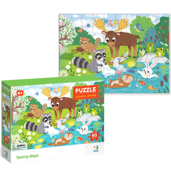 Puzzle “Zile cu soare”, seria Anotimpuri, 60 elem.
