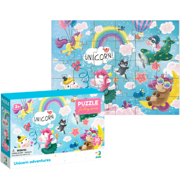 Puzzle “Aventura unicornilor”, seria Fantasy, 30 elem.