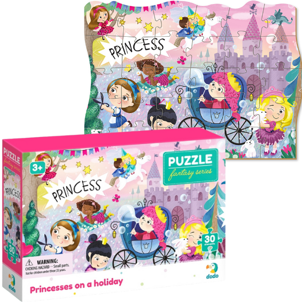 Puzzle “Prințese în vacanță”, seria Fantasy, 30 elem.