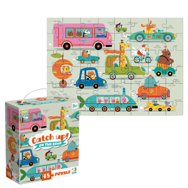 Puzzle “Prinde-mă! Pe drum”, 48 elem.