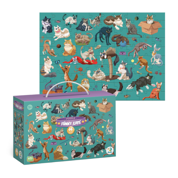 Puzzle “Pisici haioaseă”, seria Funny Cats, 100 elem.