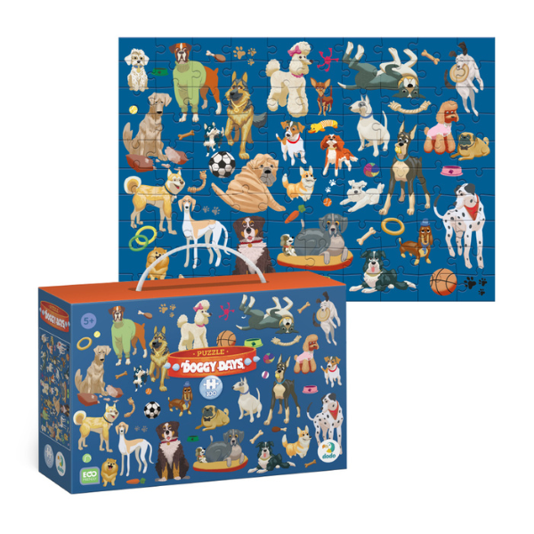 Puzzle “Zilele cățeilor”, seria Doggy Days, 100 elem.