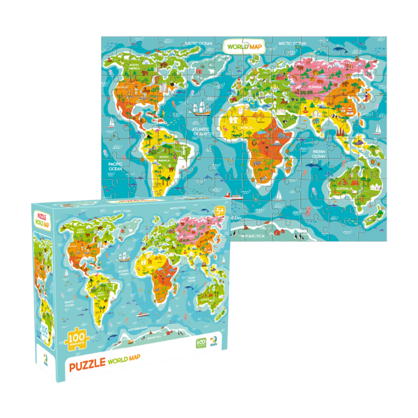 Puzzle “Harta Lumei”, 100 elemente
