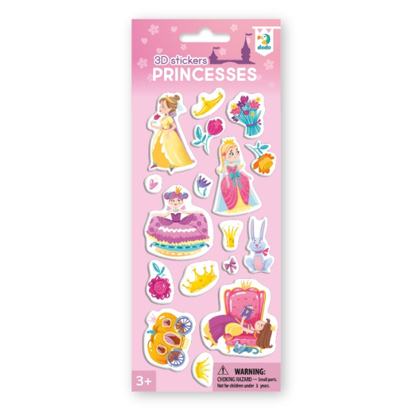Abțibilduri 3D „Prințese”
