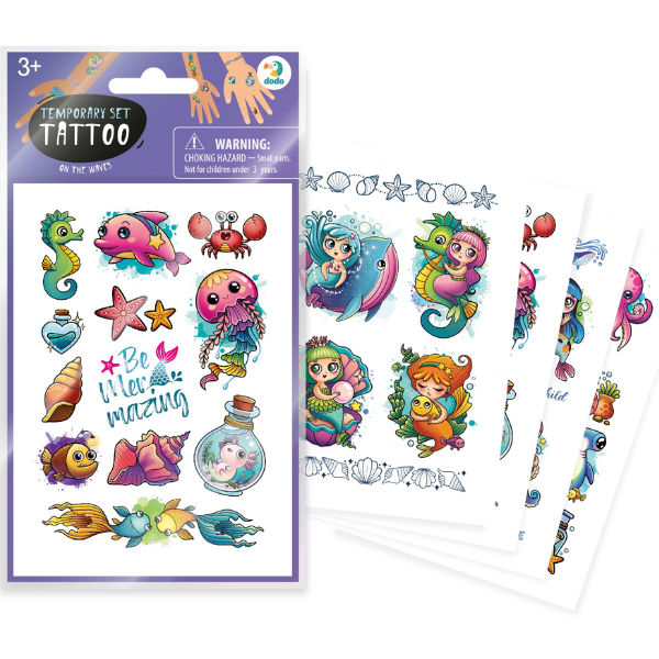 Set de tatuaje temporare pentru copii “Pe valuri”, 40 buc.
