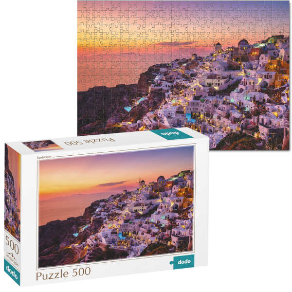 Puzzle “Satul Oia. Grecia”, seria Peisaje, 500 elem.