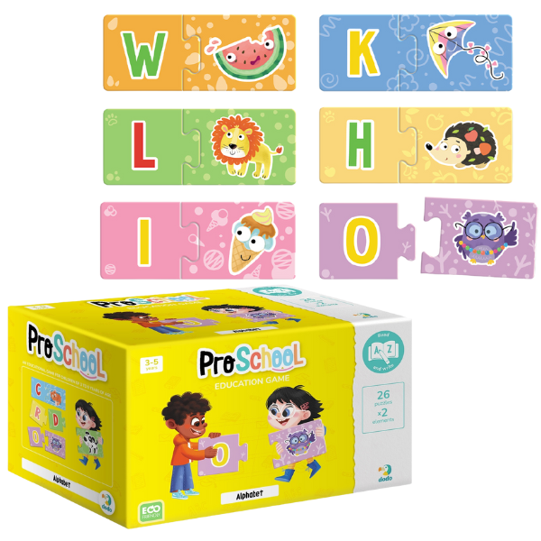 Joc puzzle educațional “Alfabetul englez”