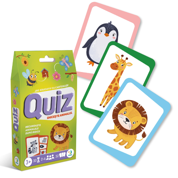 Setul educativ de carduri „Ghicește animalul”