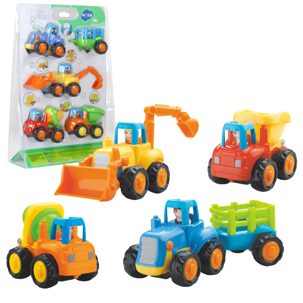 Set de mașinuțe “Fermă și sat”, 4 modele