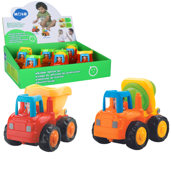 Masinute in asortiment “Camion basculant si Betoniera”, 2 modele