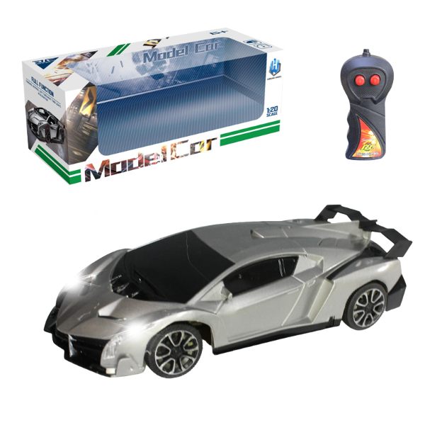 1:24 Mașină Radio-Control: cu două direcții și lumină (3 culori)