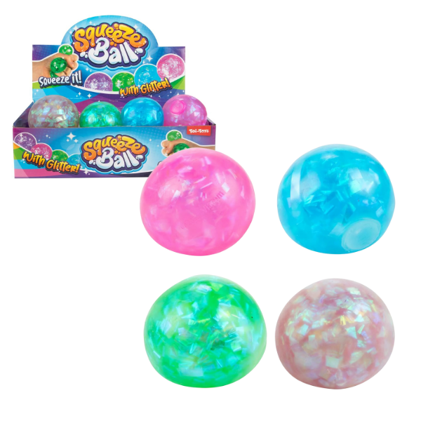 Jucărie antistres Sparkle Glitter, 6 cm (as.)