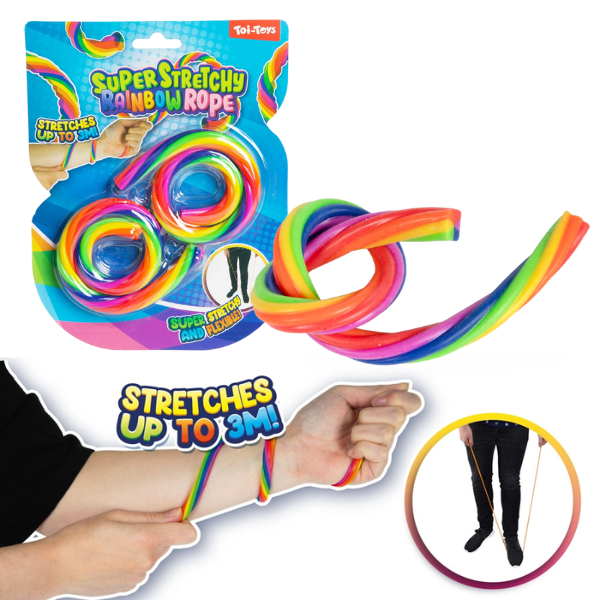 Set de corzi elastice “Curcubeu”