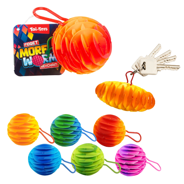 Breloc – antistres “Viermișorul flexibil”, 15 cm
