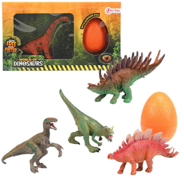 Dinozaur cu ou surpriză “Lumea Dinozaurilor”, în as.