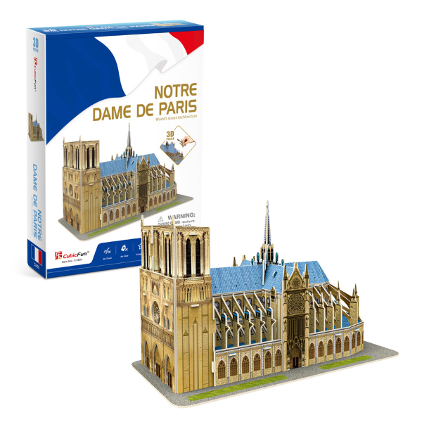 3D puzzle “Catedrala Notre Dame”, 53 elemente