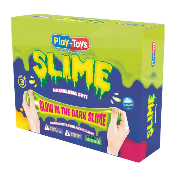 Setul DIY Slime care strălucește în întuneric
