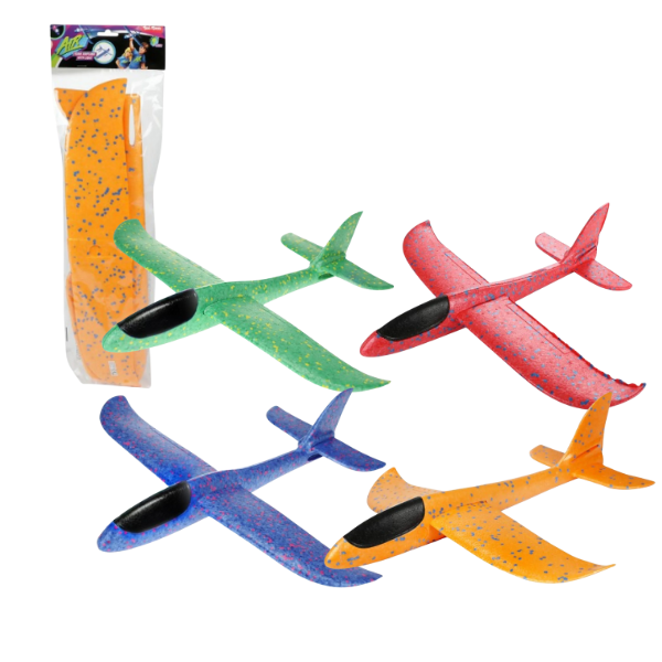 Avion-planor din spumă, 48 cm, în asortiment