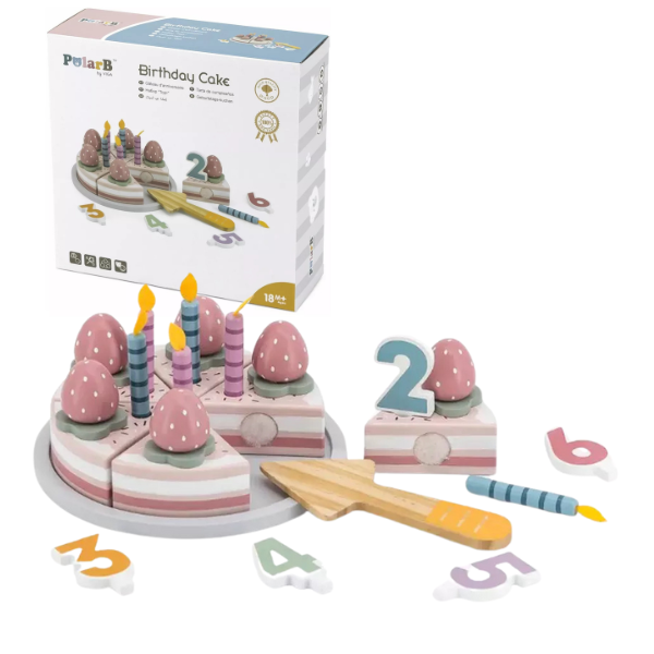 Set de joc din lemn “Tortă”, 25 piese