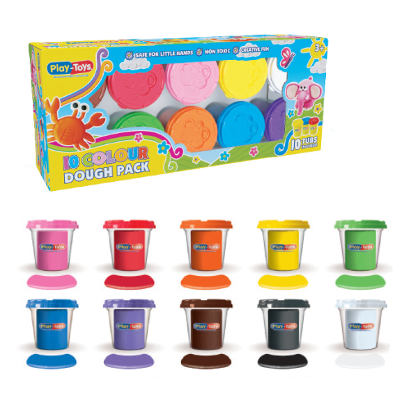 Set plastilină – 10 culori, 300 g