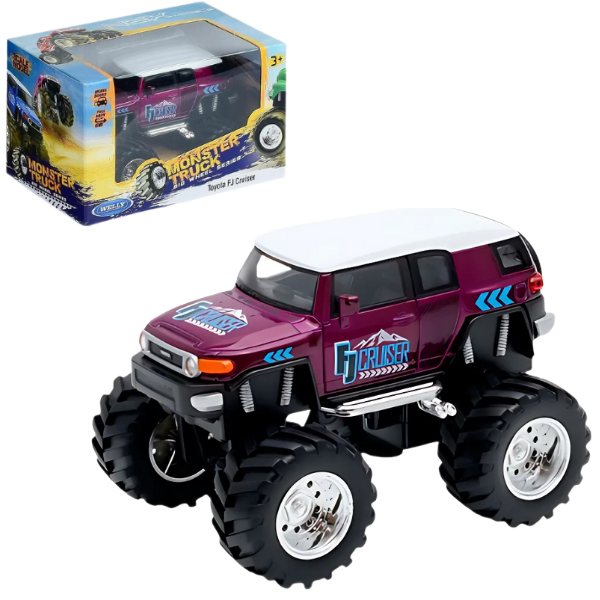 Monster Truck metalic 1:38 Toyota FJ Cruiser, Big Wheel