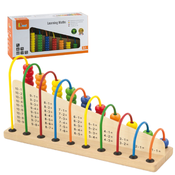 Jucărie educativă din lemn „Învățăm matematica”