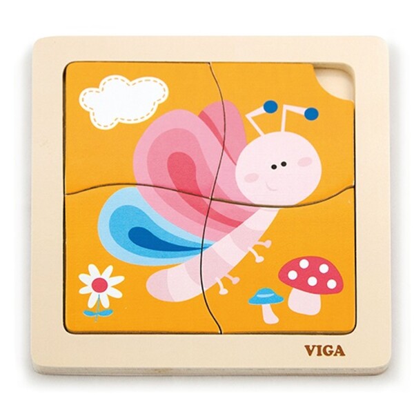 Mini-puzzle din lemn “Fluturaș”
