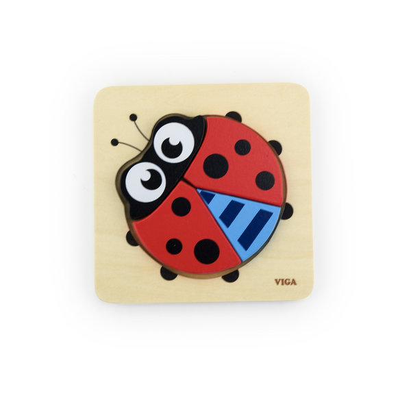 Mini puzzle cu diferite forme “Buburuza”