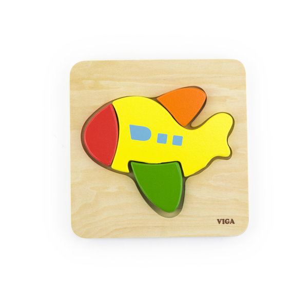 Mini puzzle cu diferite forme “Avion”