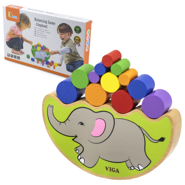 Joc de echilibru din lemn “Elefant”
