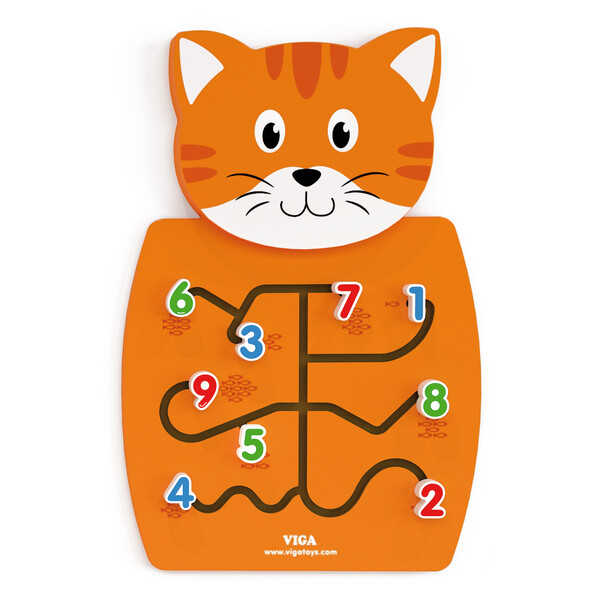 Busyboard (de perete) “Pisicul și cifrele”