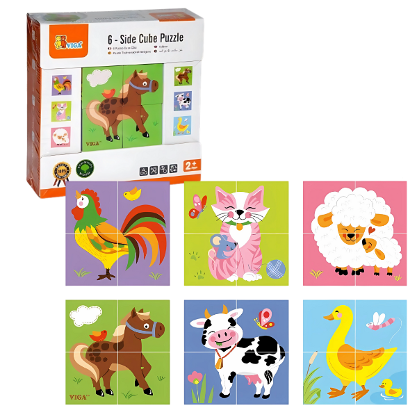 Puzzle-cuburi „Ferma”