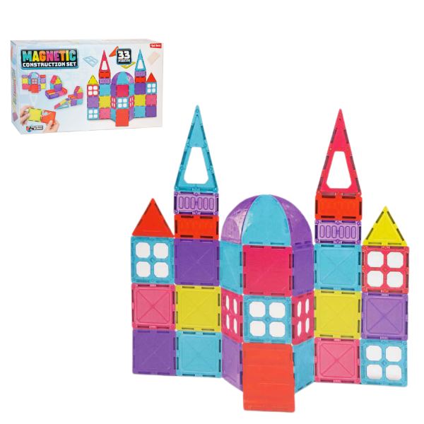 Constructor magnetic “Construiește un castel de vis”, 33 piese