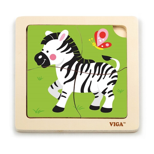 Mini-puzzle din lemn “Zebra”
