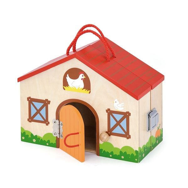 Set de joc din lemn “Ferma cu animale”