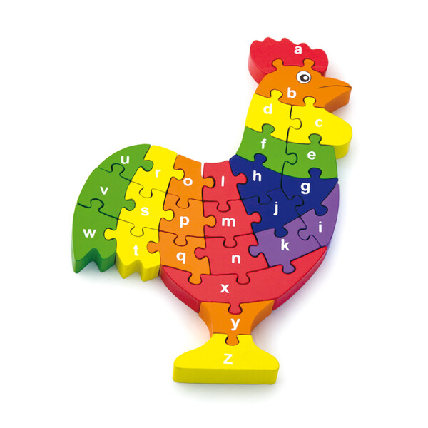 Puzzle 3D din lemn “Cocoș”