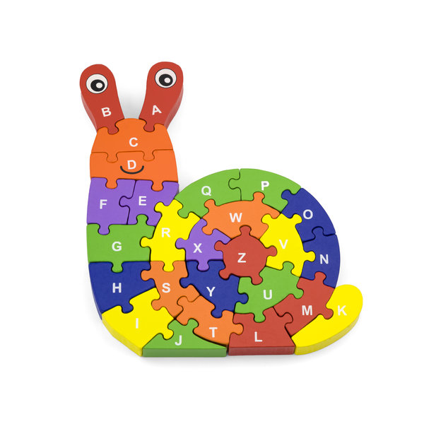 Puzzle 3D din lemn “Melc”