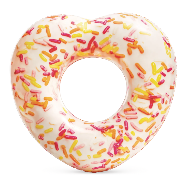 INTEX Cerc gonflabil “Donut în forma de inimă”, 94x89x25 cm, pînă la 80 kg, 9+