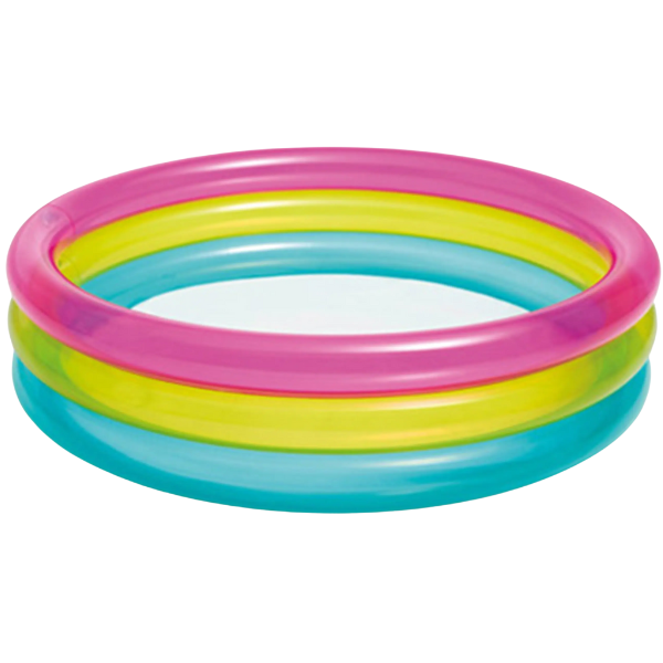 INTEX Piscină gonflabilă pentru copii “Curcubeu” 86×25 cm, 63 L, 1-3 ani