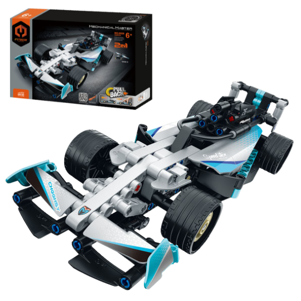 Set de construcție 2 în 1, iM Master Mechanical Master „Mașină sportivă – avion”, cu inerție, 226 piese