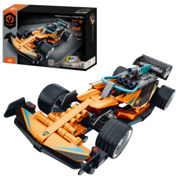 Set de construcție 2 în 1, iM Master Mechanical Master „Mașină sportivă”, cu inerție, 221 piese