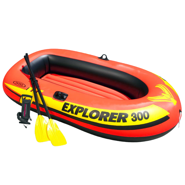 INTEX Barca gonflabilă “Explorer 300” cu vâsle și pompă, 211x117x41 cm, până la 186 kg, 6+