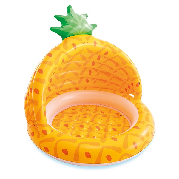 INTEX Piscină gonflabilă pentru copii cu baldachin “Ananas” 102х94 cm, 45 L, 1+