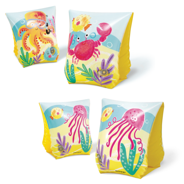 INTEX Aripioare de înot gonflabile “Prieteni tropicali” 23х15 cm, 3-6 ani