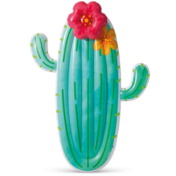 INTEX Plută-saltea gonflabilă “Cactus”, 180x135x28 cm, până la 100 kg
