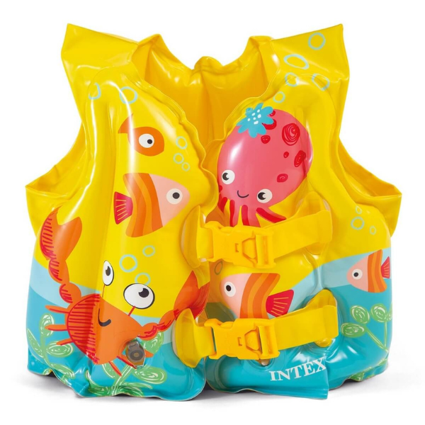 INTEX Vesta de înot gonflabilă “Prieteni tropicali”, 41х30 cm, 3-5 ani